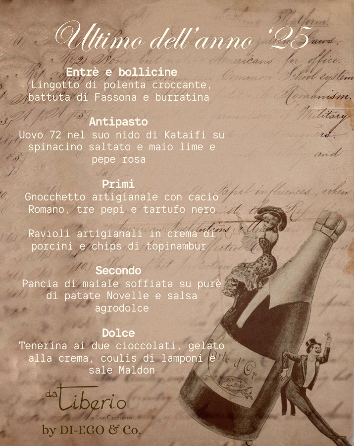 Capodanno 2025: dove il tempo si ferma e il gusto resta.