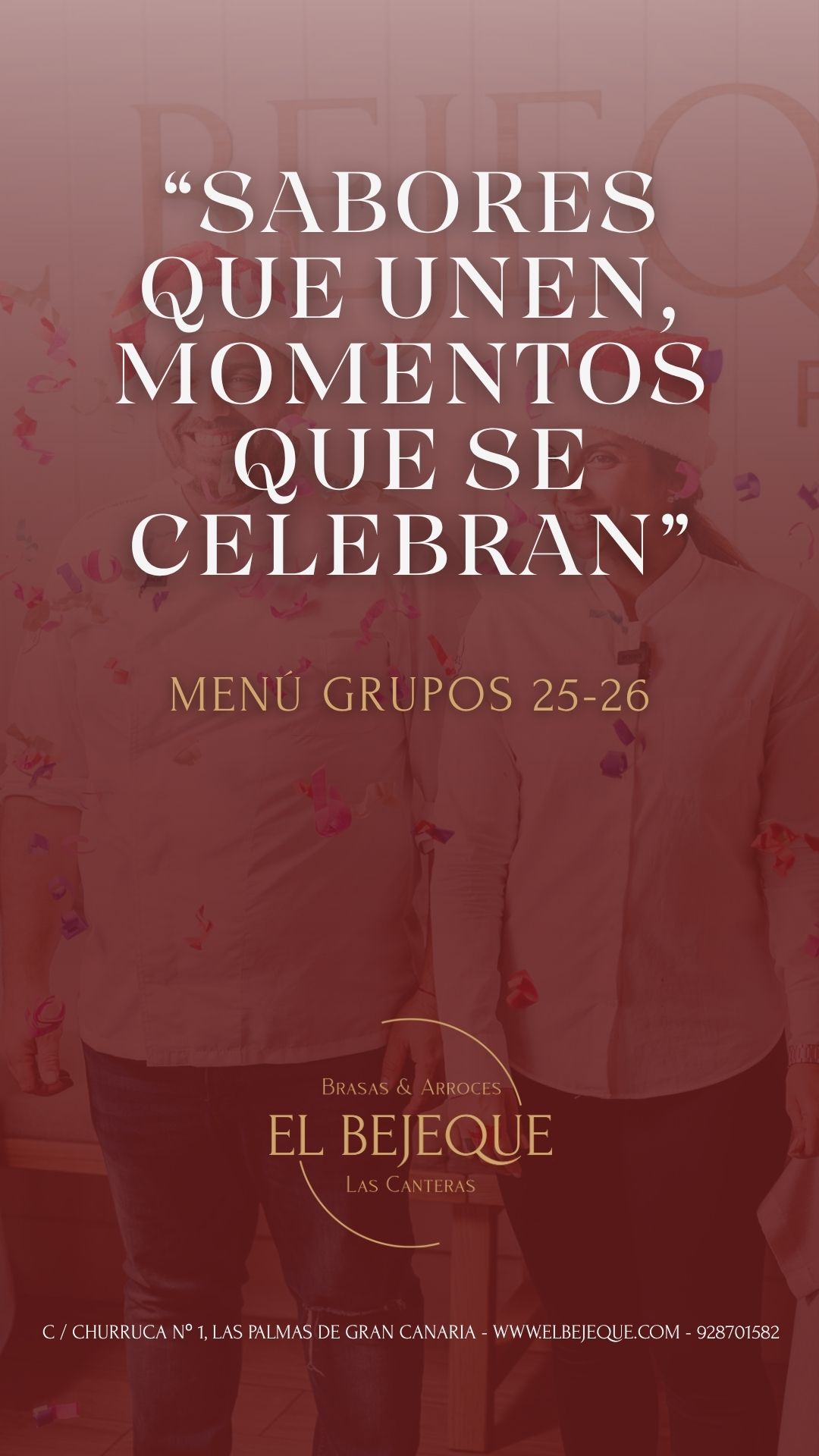 MENÚS GRUPOS NAVIDAD