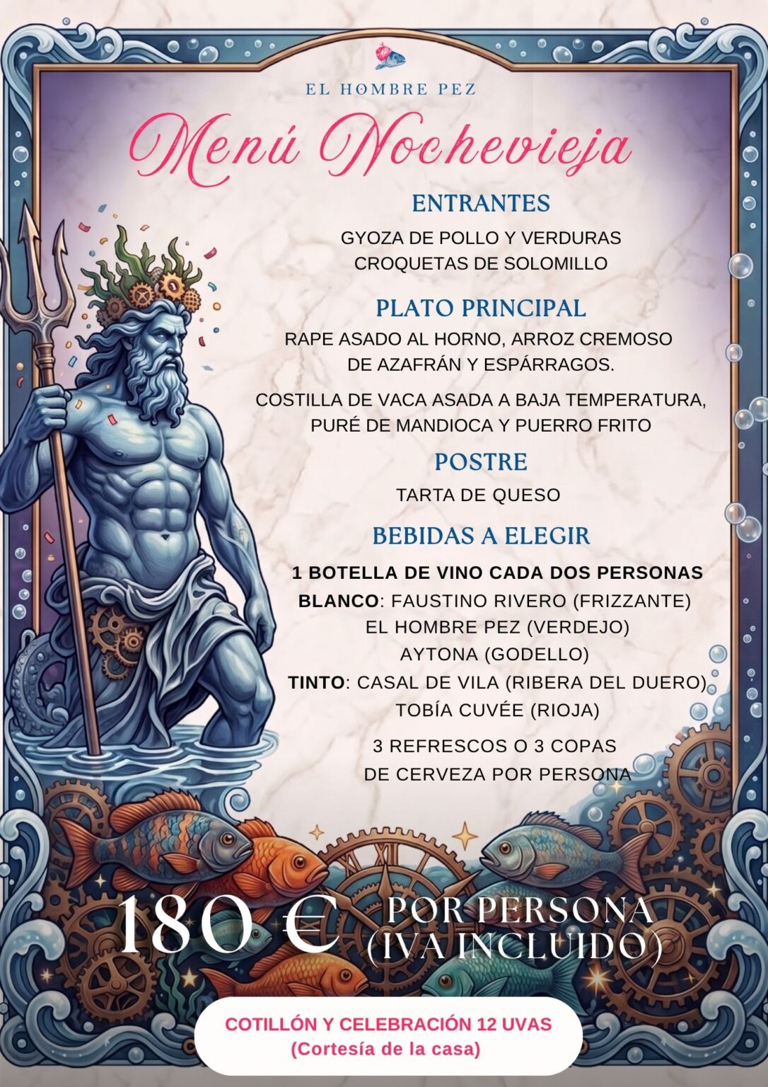 Cena Nochevieja Madrid 2026