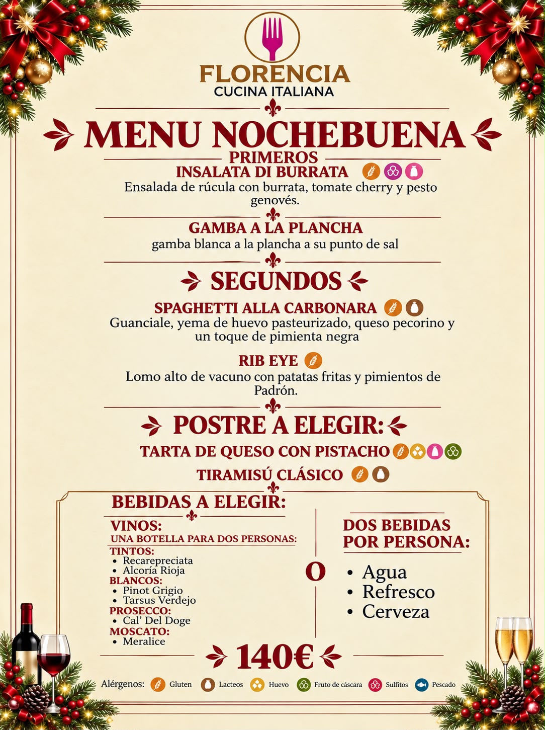 Christmas Eve Dinner Madrid 2026