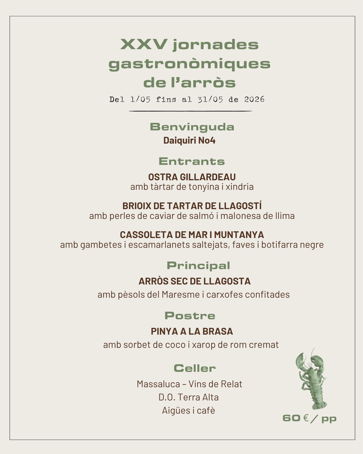 XXVI JORNADES GASTRONÒMIQUES DE L'ARRÒS