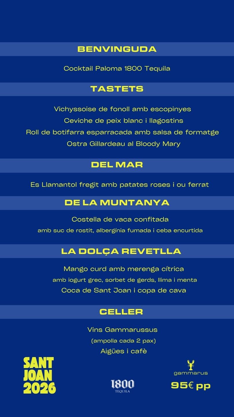 SOPAR REVETLLA SANT JOAN 2026