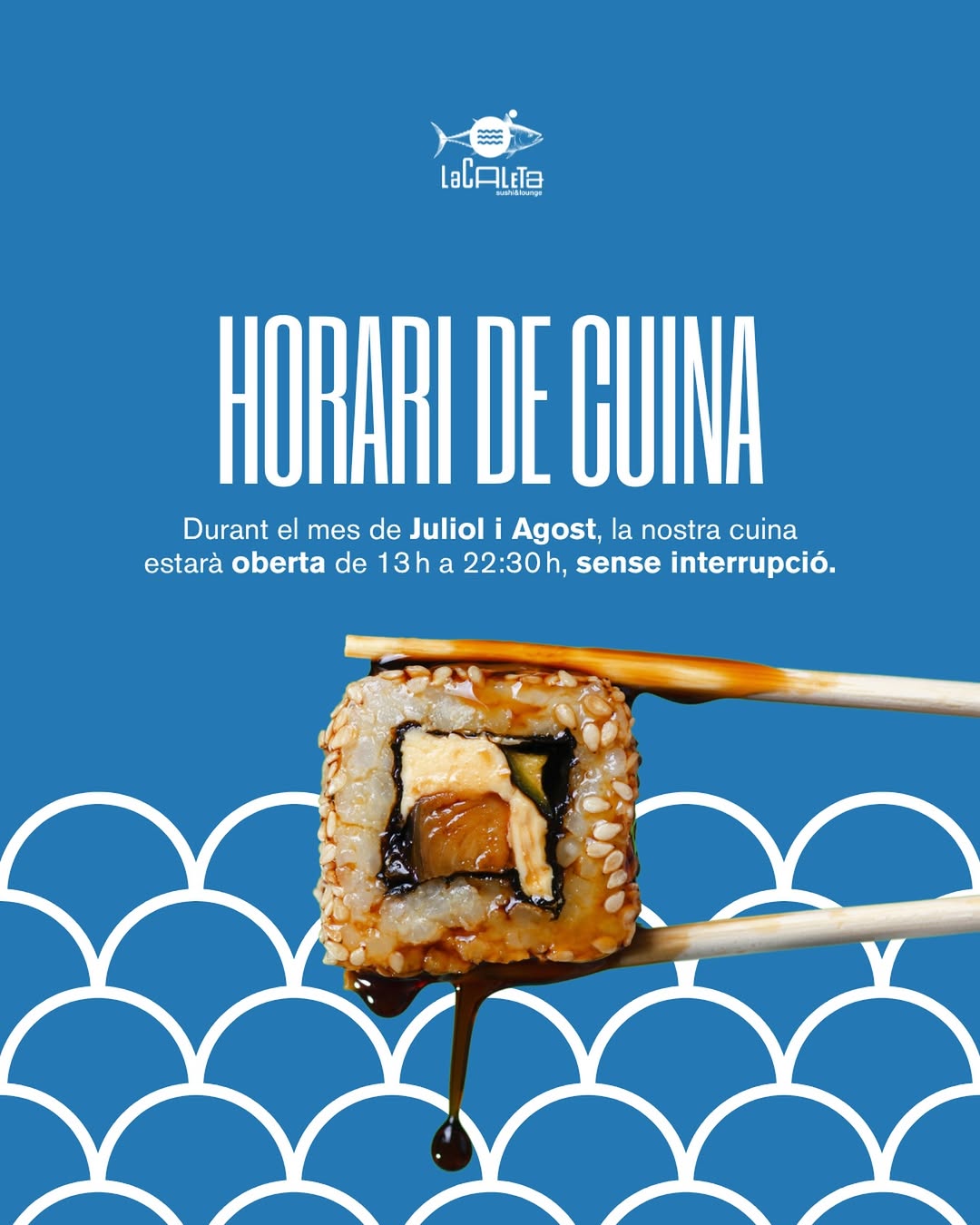 Horario de cocina de verano