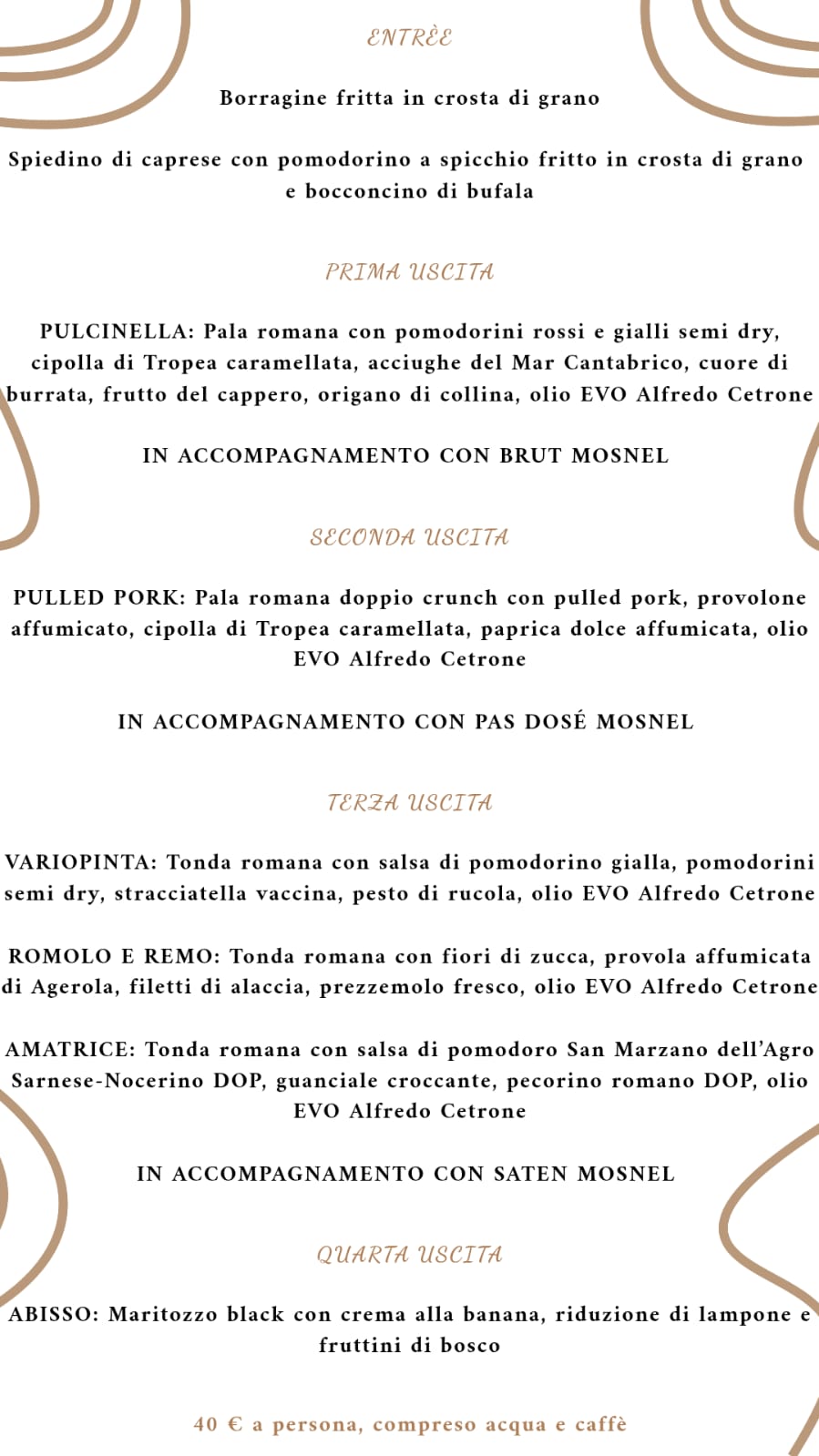 SERATA DEGUSTAZIONE “ROMA NUN FA LA STUPIDA STASERA”
