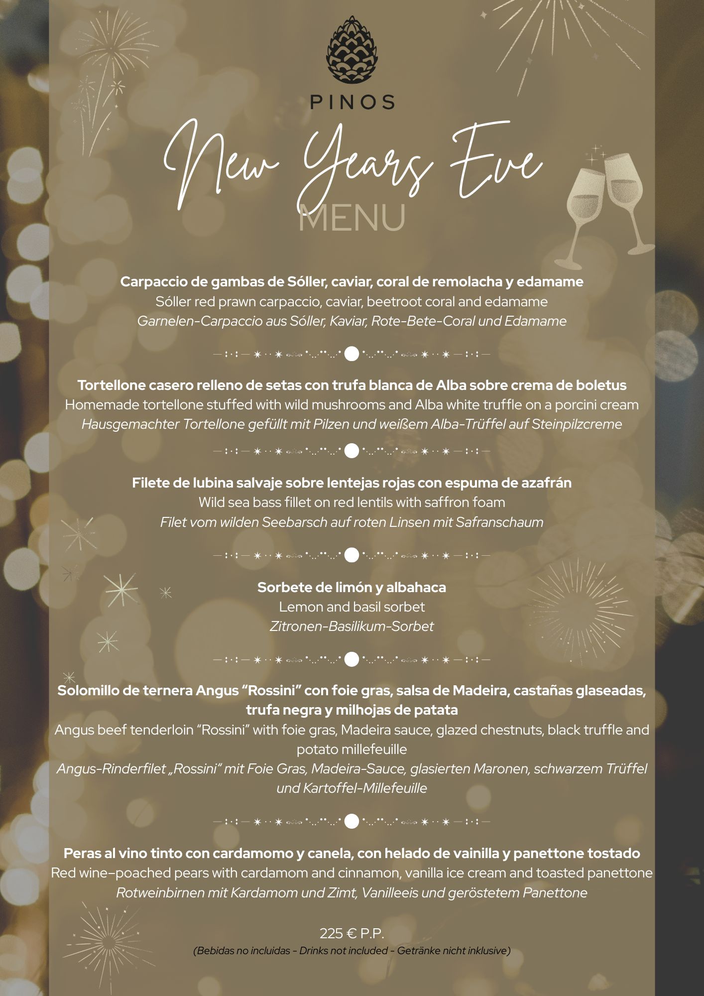 ✨ Menú Especial de Nochevieja ✨