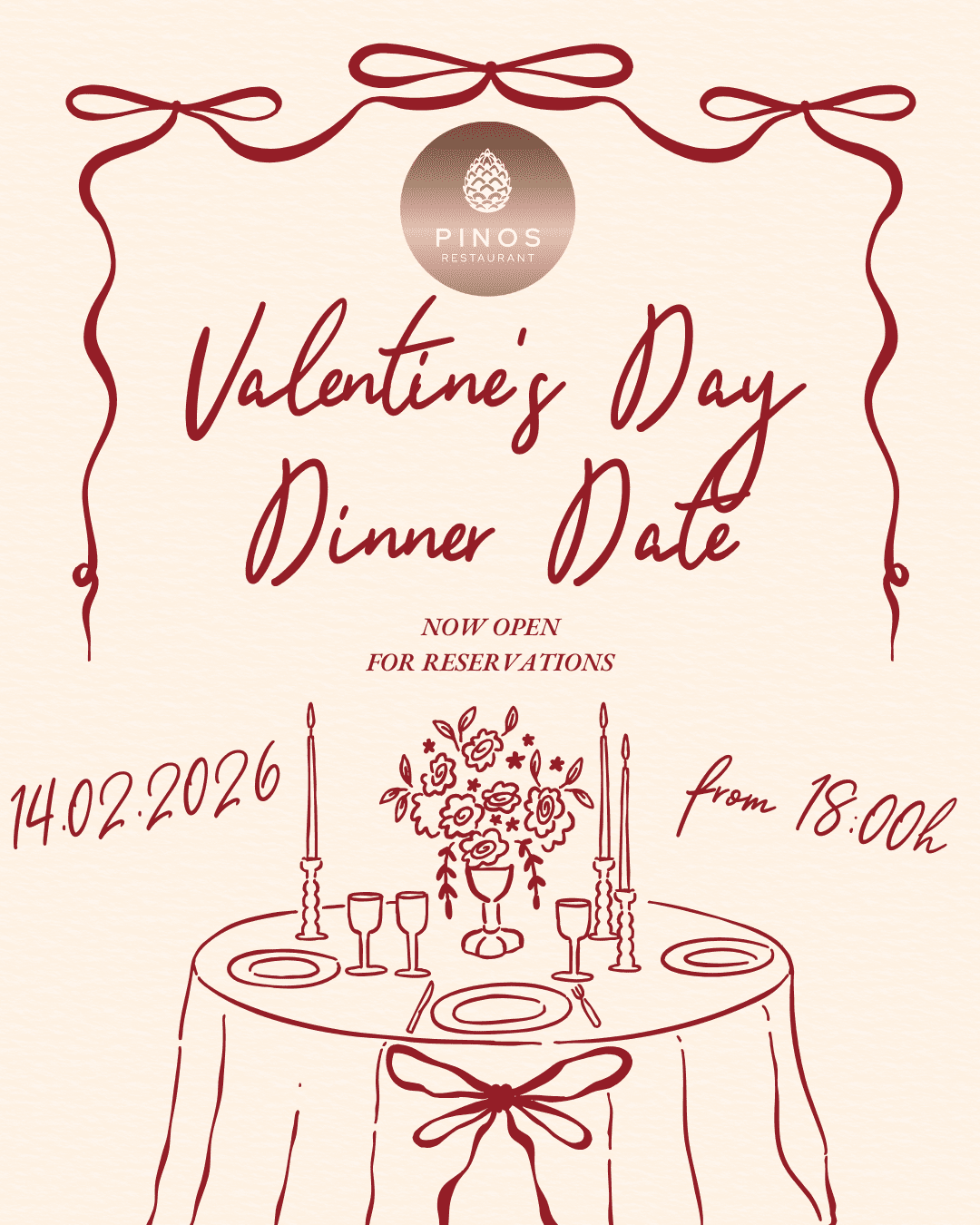 Cena de San Valentín | Menú para compartir