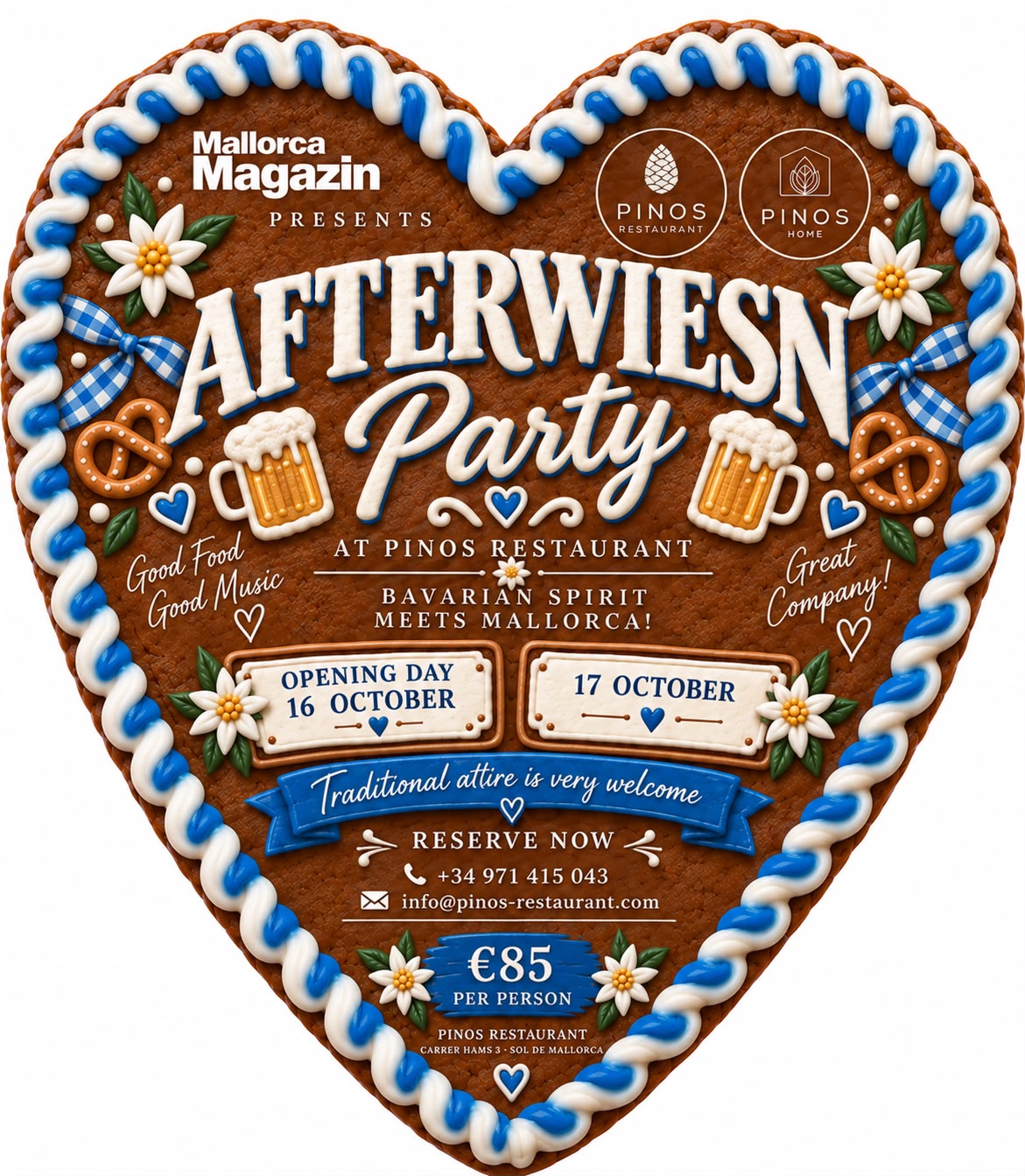Afterwiesn Party – Mallorca Magazin × Pinos - 16 y 17 de octubre de 2026