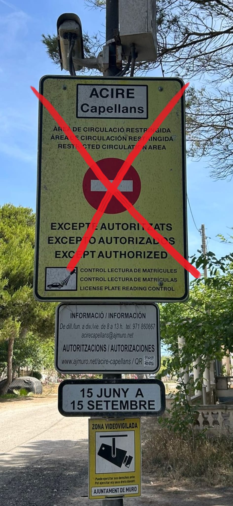 ✅ Access to the Capellanes parking area is open ✅