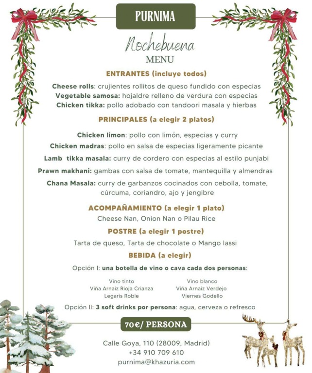 Christmas Eve Dinner Madrid 2026