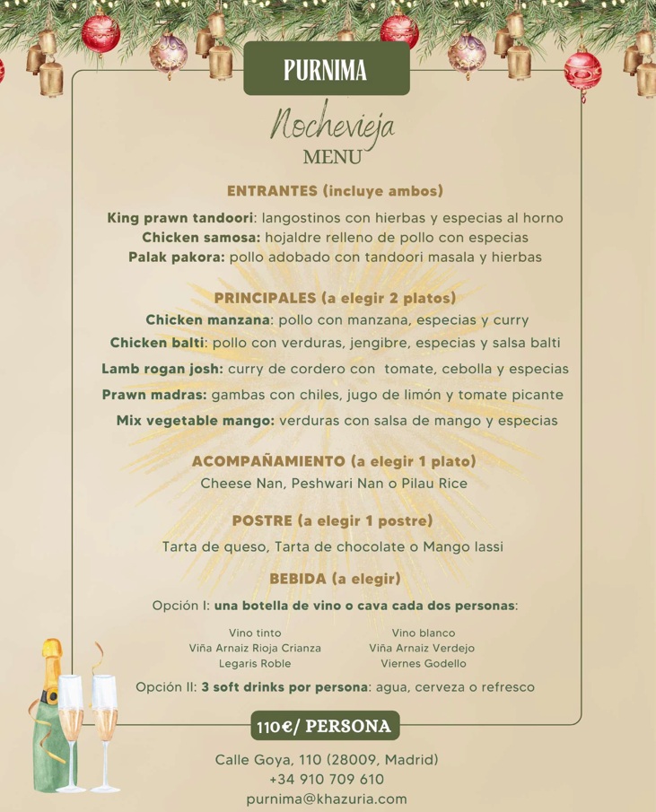 New Year's Eve Dinner Madrid 2026