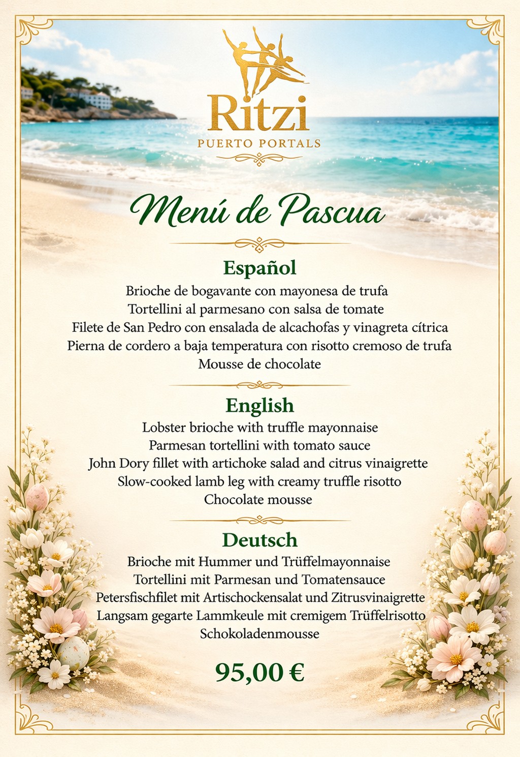Menu de Pascua